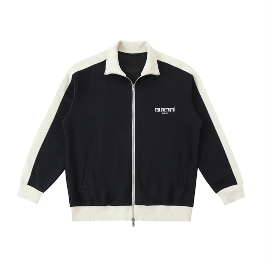 Tell The Truth Trim Stand Collar Jacket