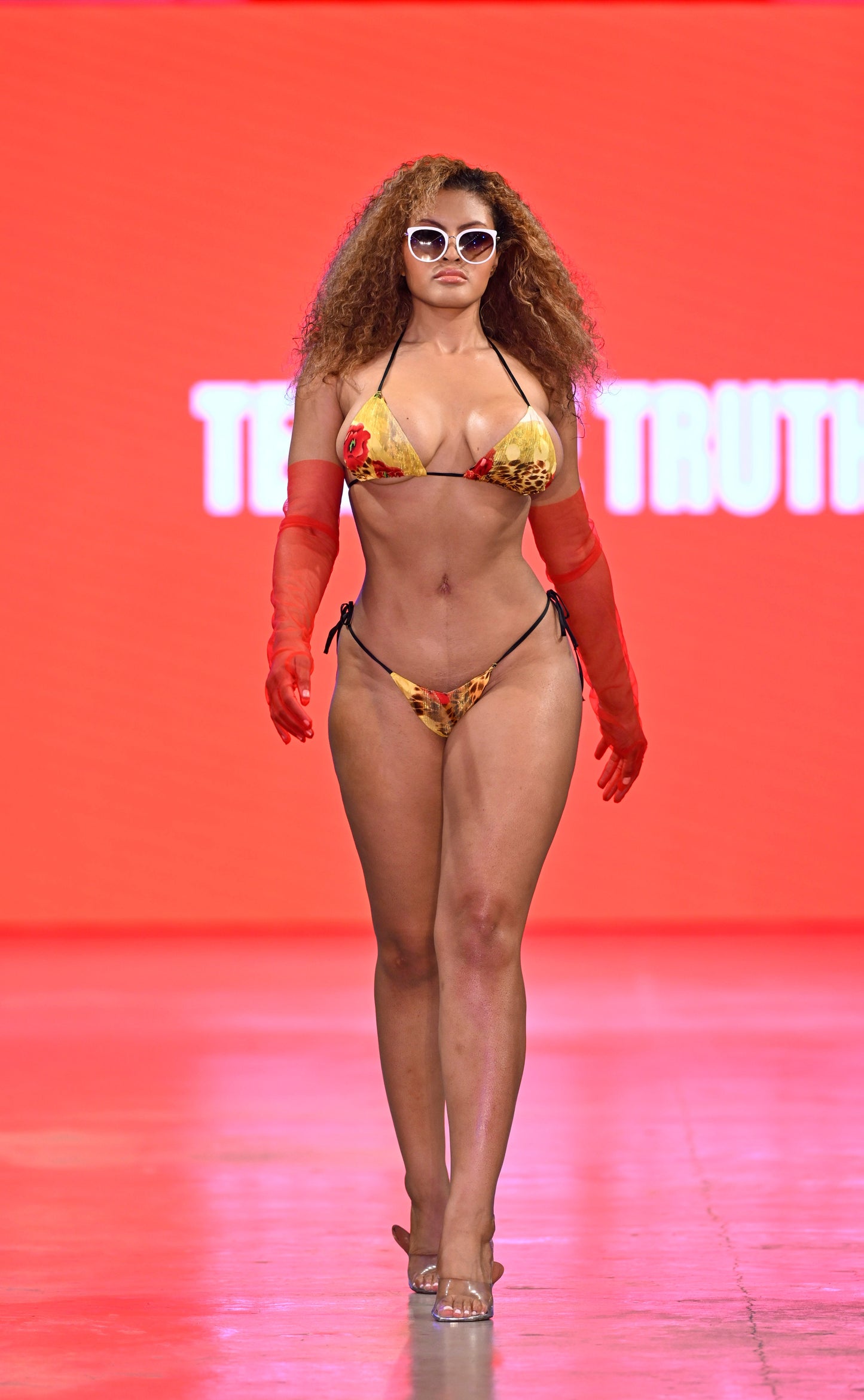 Red Bloom Bikini Set