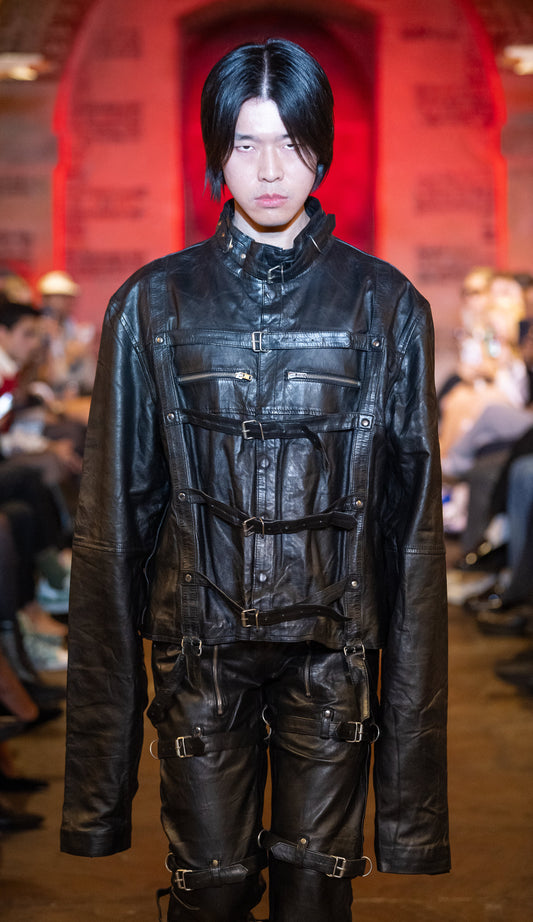 Tell The Truth Straight Leather Jacket