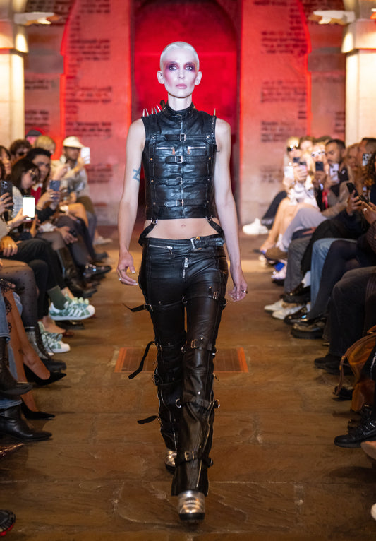 Tell The Truth Straight Leather Women's Pants