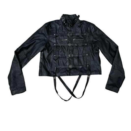 Tell The Truth Straight Leather Jacket