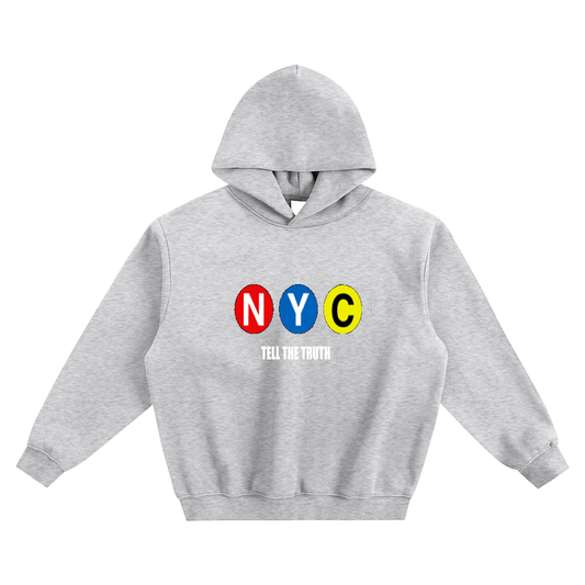Tell The Truth NYC Subway Boxy Hoodie