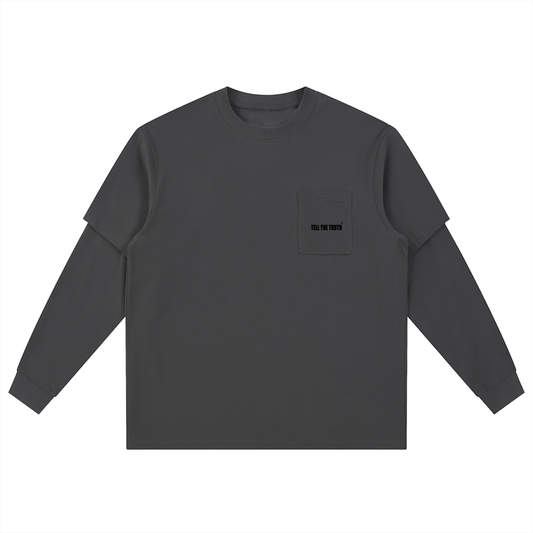 TELL THE TRUTH Long Sleeve Oversized Tee