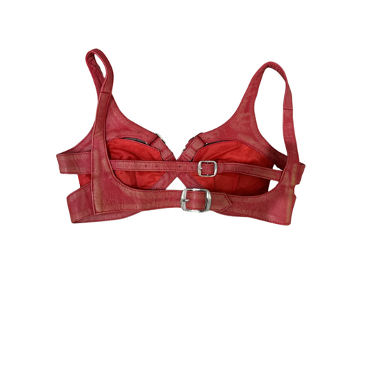 Blood Moon Leather Bra Top