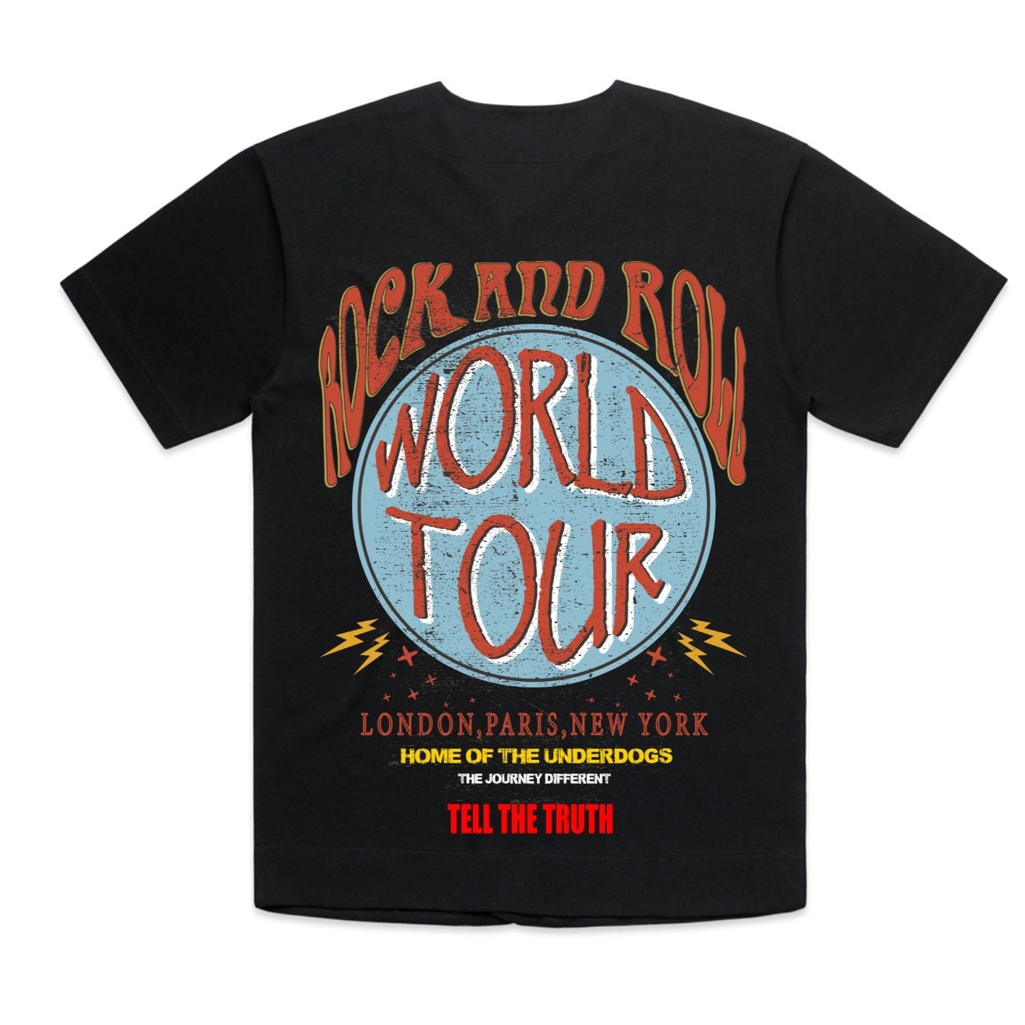 Black World Tour Baseball Shirt