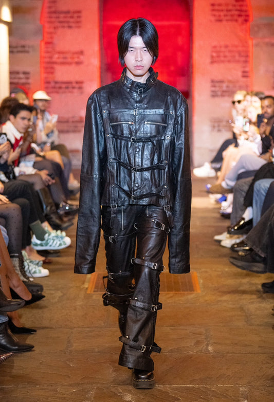 Tell The Truth Straight Leather Pants