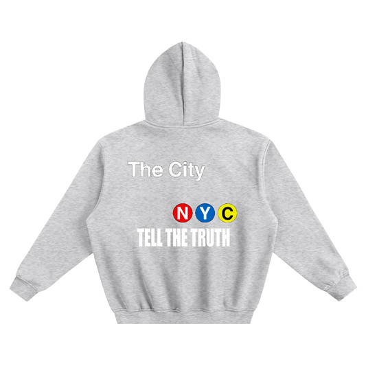 Tell The Truth NYC Subway Boxy Hoodie