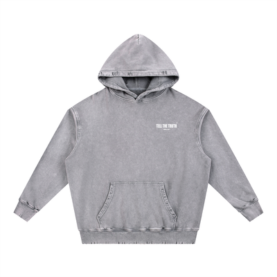 Tell The Truth Hand-Frayed Heavyweight  Hoodie