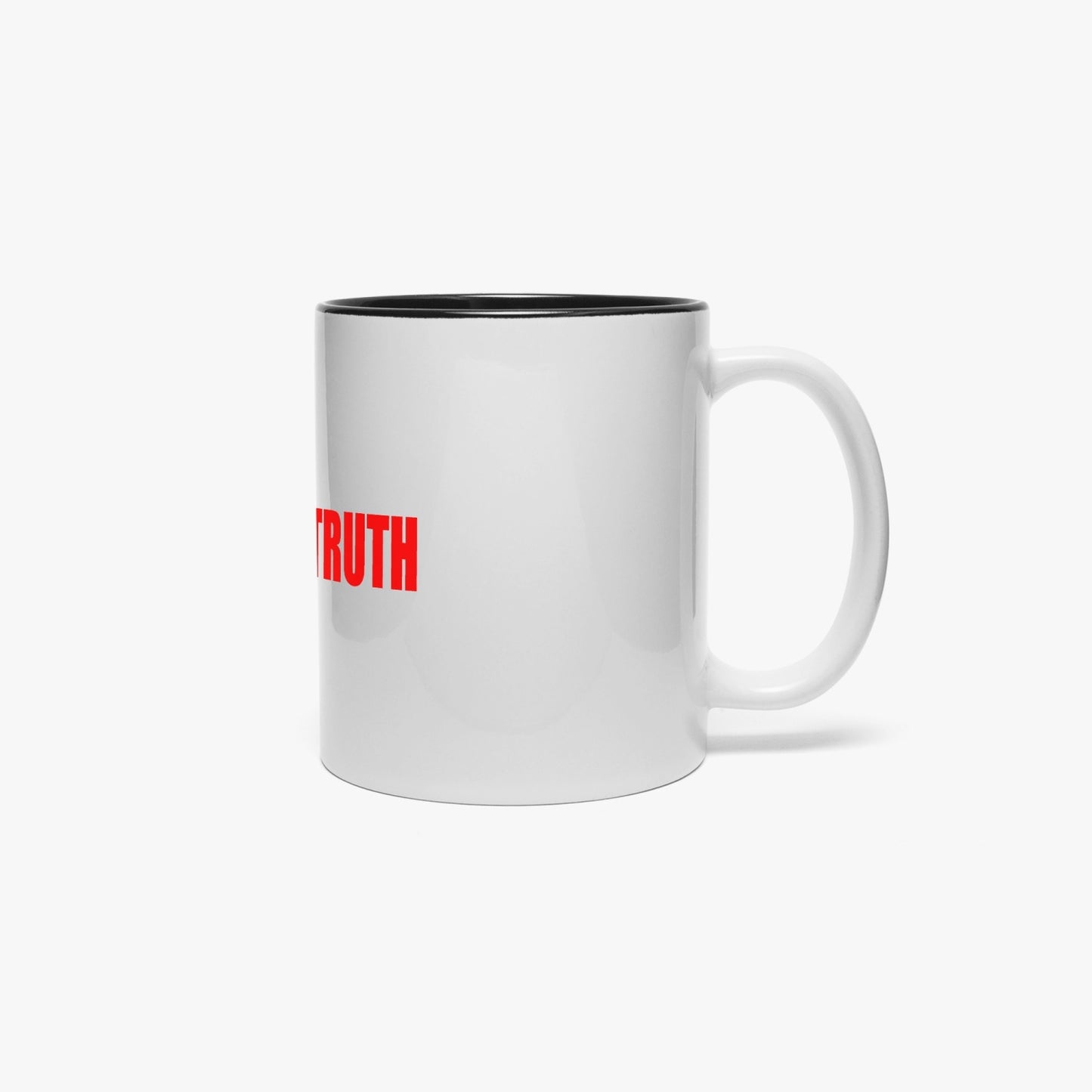 TELL THE TRUTH MUG WITH BLACK INSIDE
