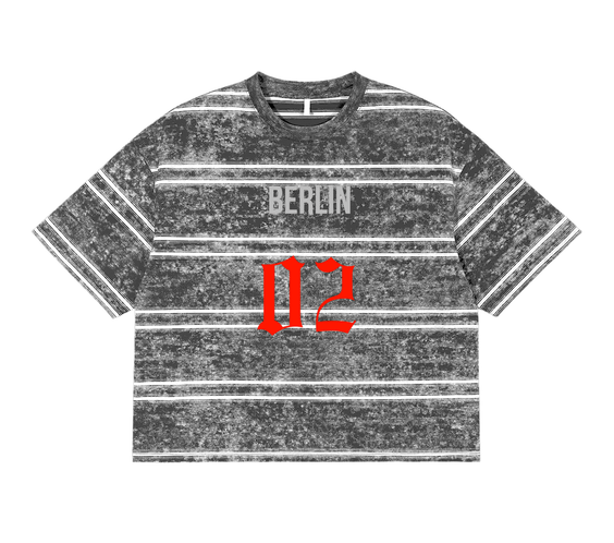 TTT Washed Stripe Boxy T-shirt