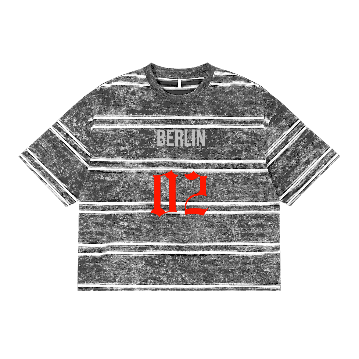 TTT Washed Stripe Boxy T-shirt