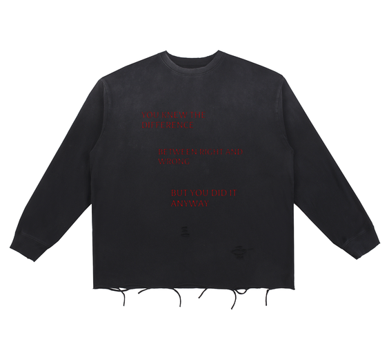 You Knew Raw Edge Cotton T-Shirt