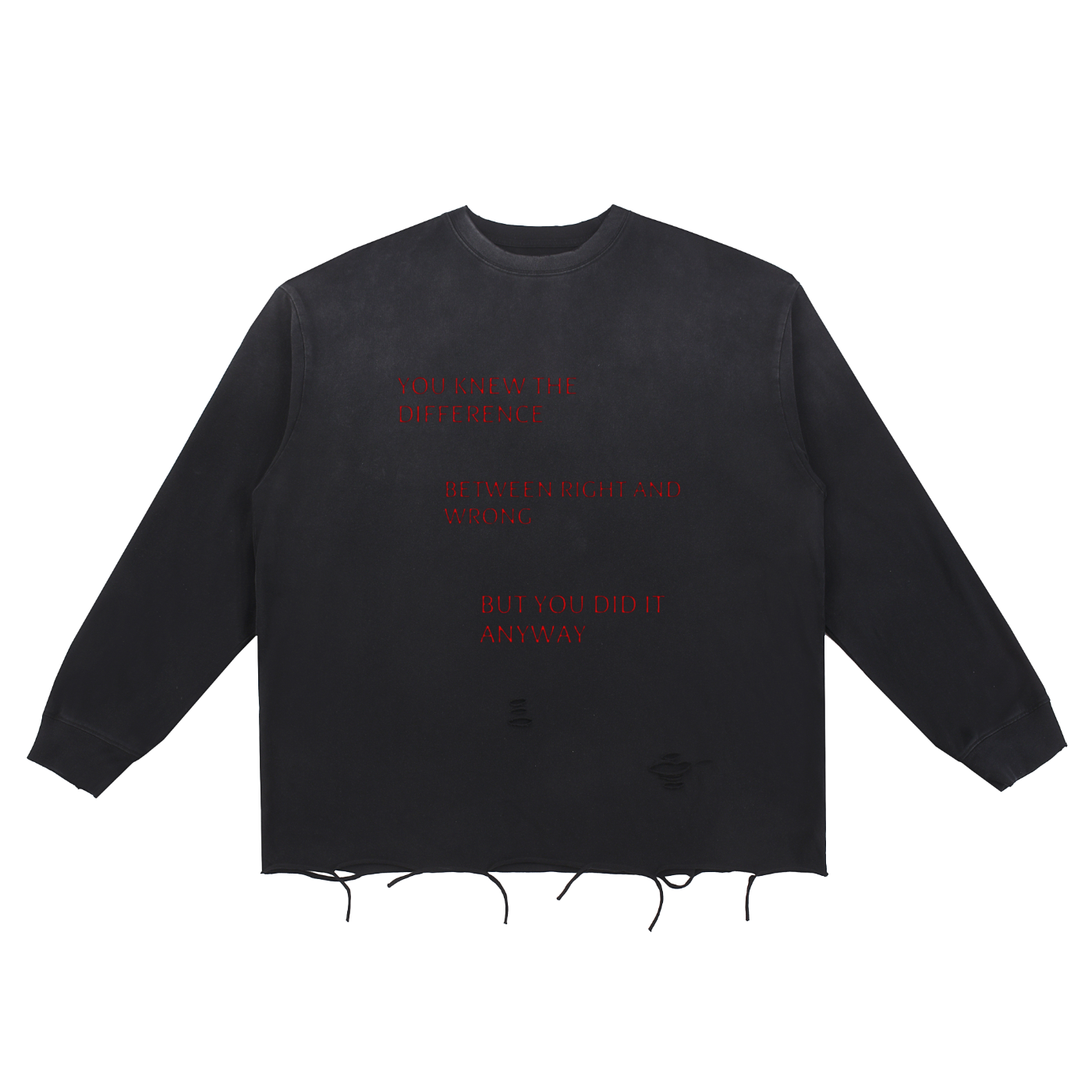 You Knew Raw Edge Cotton T-Shirt