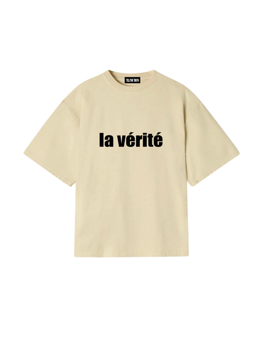 Cream  French T-Shirt