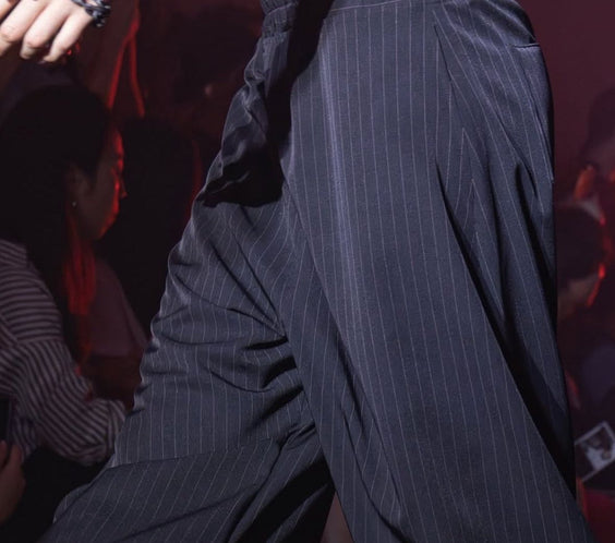 Tell The Truth Unisex Baggy Pinstripes Pants