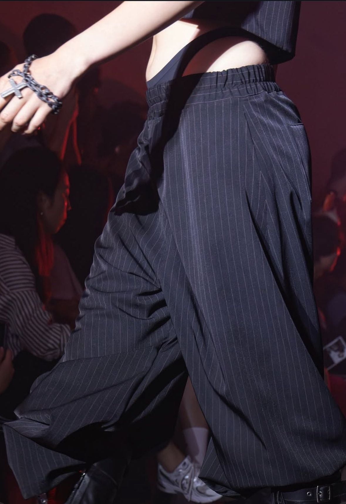 Tell The Truth Unisex Baggy Pinstripes Pants