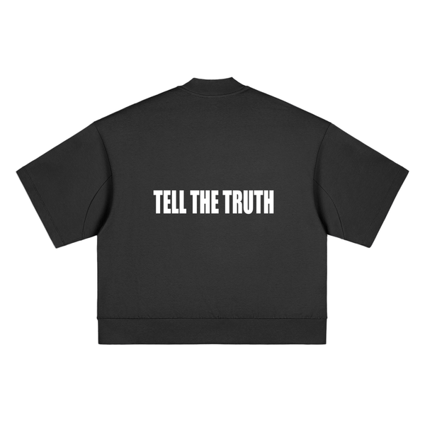 Tell The Truth Heavyweight Oversized Mock Neck T-Shirt