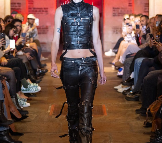 Tell The Truth Straight Leather Women's Pants