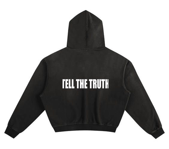 Tell The Truth Sunfade Boxy Hoodie