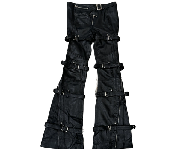 Tell The Truth Straight Leather Women's Pants