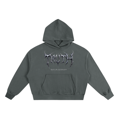 TELL THE TRUTH Sun-Faded Oversized Hoodie