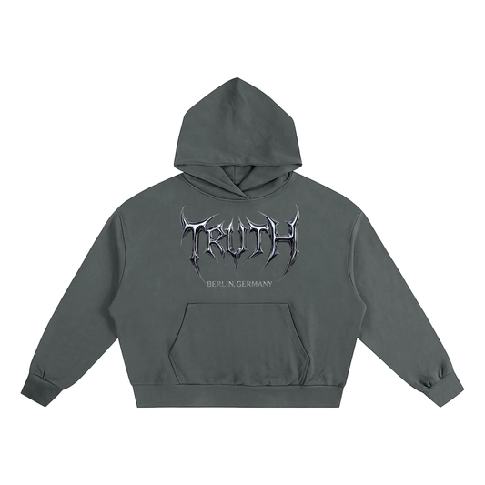 TELL THE TRUTH Sun-Faded Oversized Hoodie