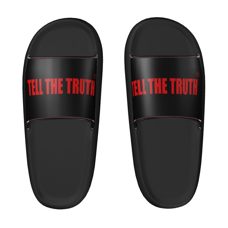 Tell The Truth Vegan Leather Pillow Slider
