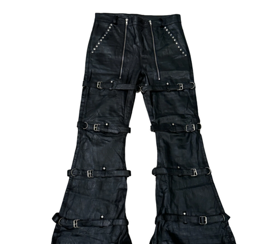 Tell The Truth Straight Leather Pants