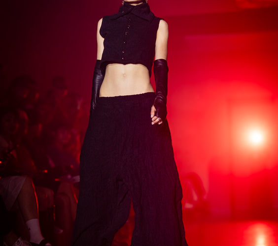 Tell The Truth Wrinkle Baggy Cut Pants