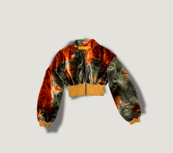 Tell The Truth Velvet Tie-Dye Jacket