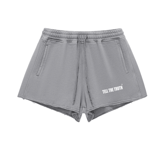 Women's Tell The Truth Raw Edge Drawstring Shorts