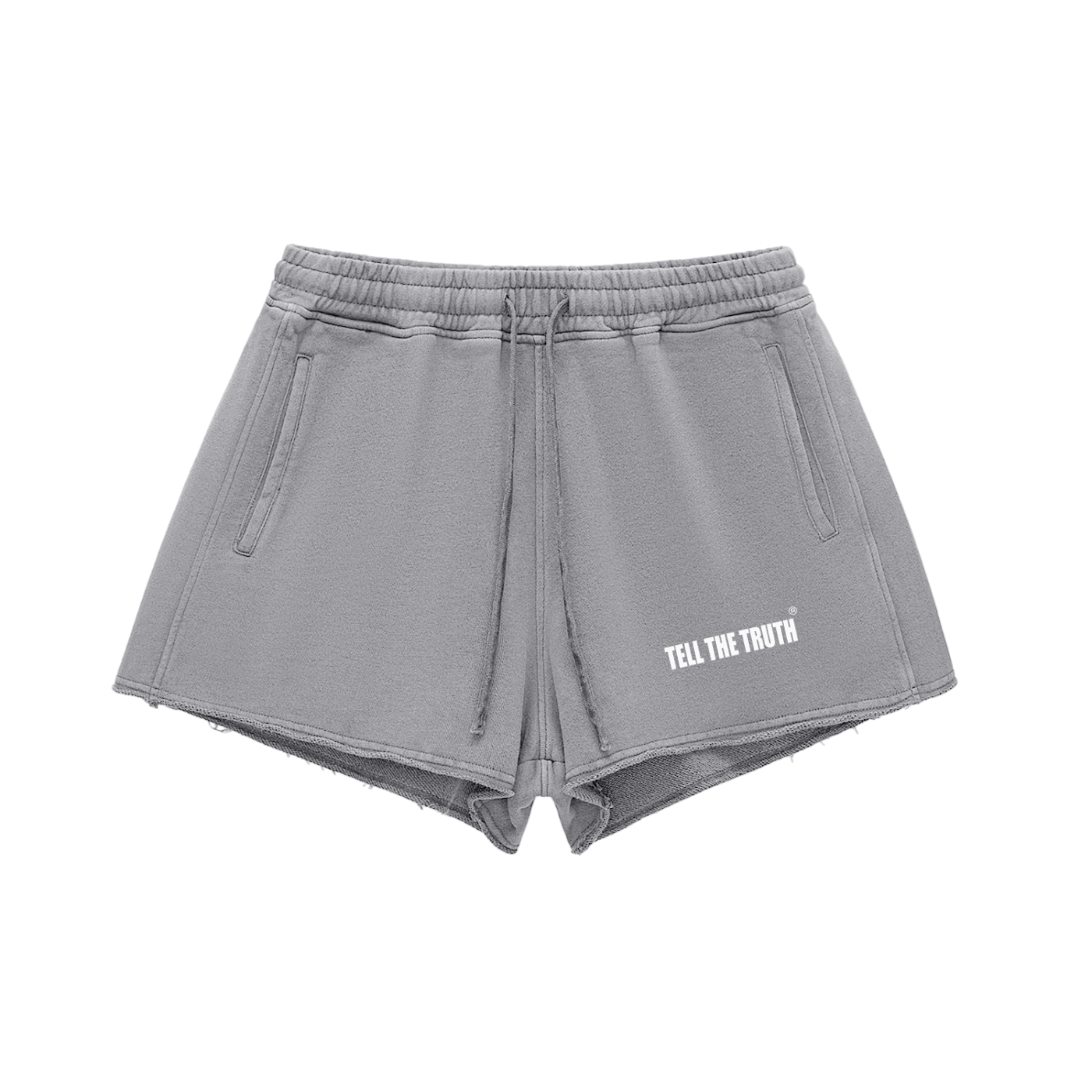 Women's Tell The Truth Raw Edge Drawstring Shorts