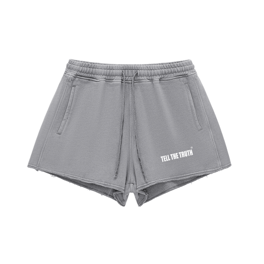 Women's Tell The Truth Raw Edge Drawstring Shorts