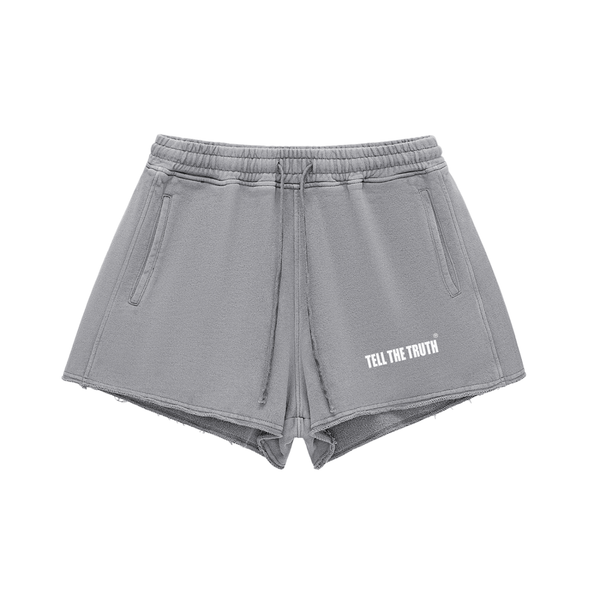 Women's Tell The Truth Raw Edge Drawstring Shorts