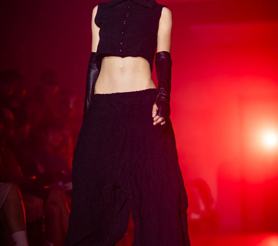 Tell The Truth Wrinkle Baggy Cut Pants