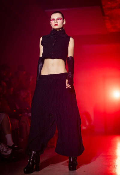 Tell The Truth Wrinkle Baggy Cut Pants