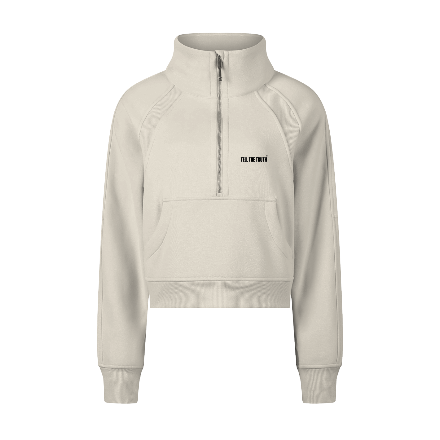 Women's Tell The Truth Cropped Half-Zip Sweatshirt