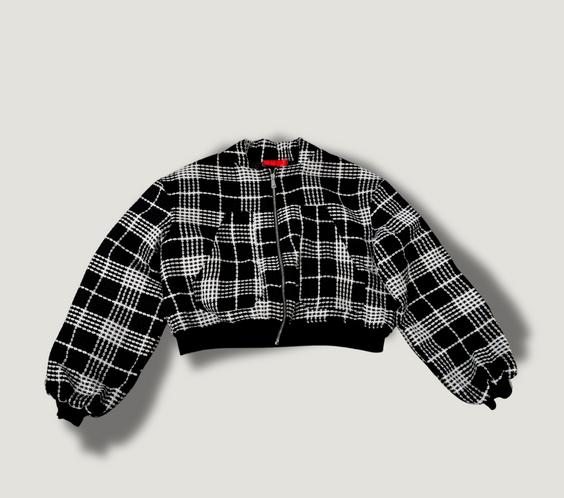 Tell The Truth Black Tweed Jacket