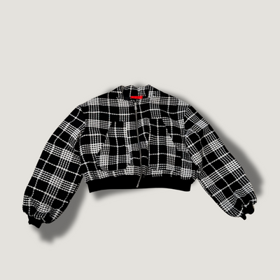 Tell The Truth Black Tweed Jacket