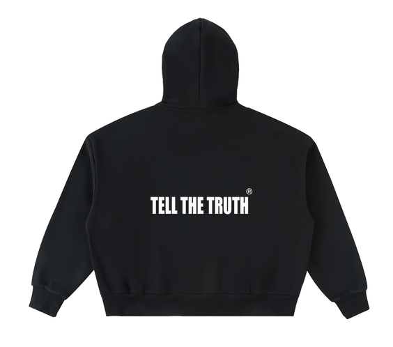 Tell The Truth Full-Zip Boxy Hoodie