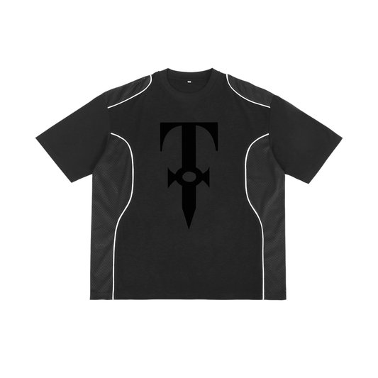 TELL THE TRUTH  Piped Panel T-Shirt