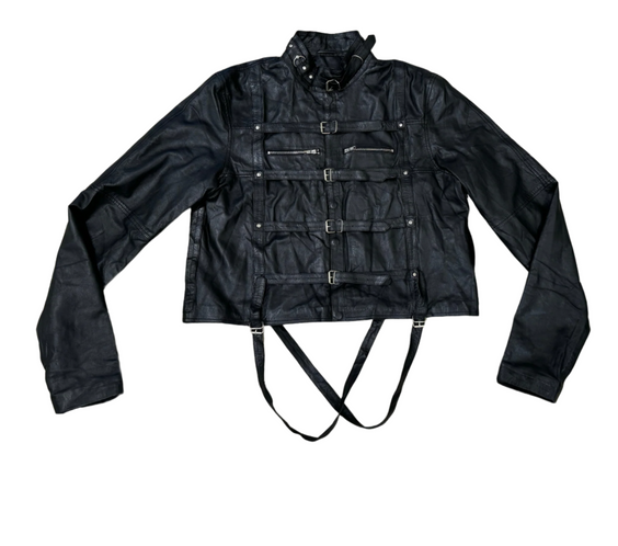 Tell The Truth Straight Leather Jacket