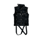 TELL THE TRUTH STRAIGHT SLEEVELESS LEATHER VEST