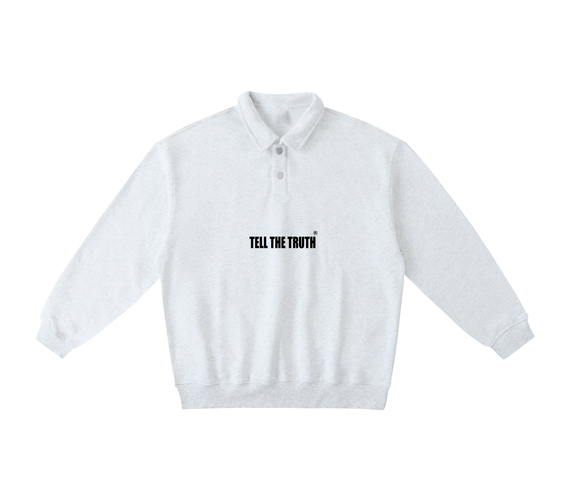 Tell The Truth Heavyweight Polo-Collar Sweatshirt