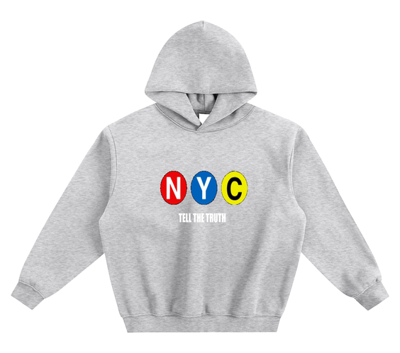 Tell The Truth NYC Subway Boxy Hoodie