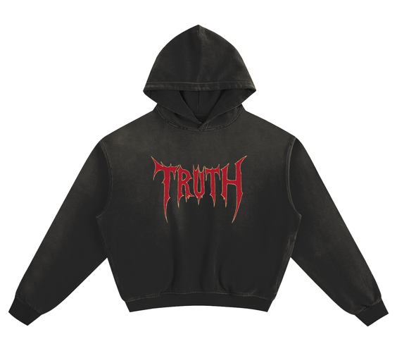 Tell The Truth Sun-Faded Oversized Hoodie