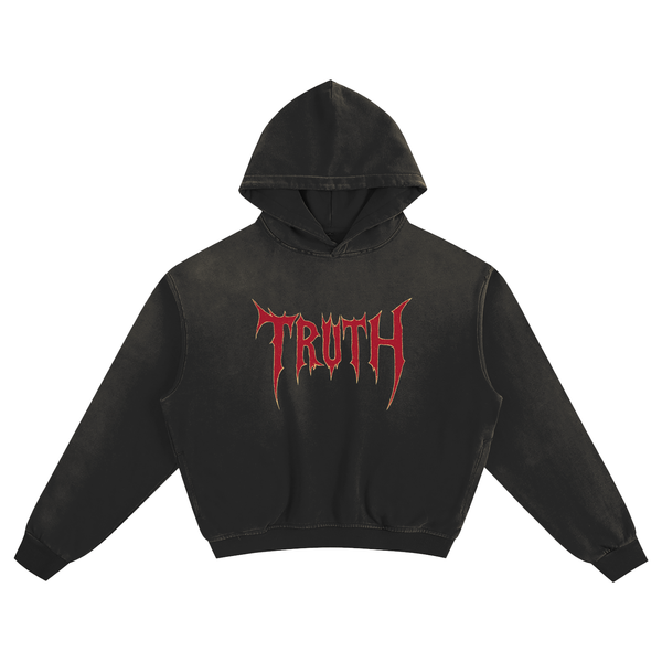 Tell The Truth Sun-Faded Oversized Hoodie