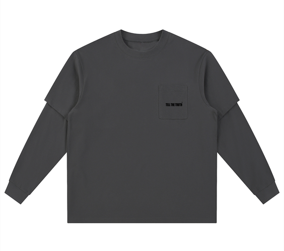 TELL THE TRUTH  Long Sleeve Oversized Tee