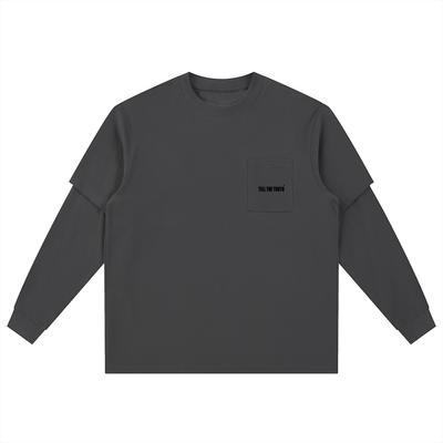 TELL THE TRUTH  Long Sleeve Oversized Tee