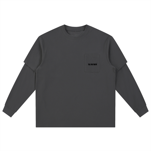 TELL THE TRUTH  Long Sleeve Oversized Tee